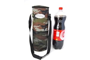 BETTER WITH FRIENDS XXL mimetico, 3 strati extra spessi. 2L Bottiglie 3L Totale Refrigeratore Flessibile Portatile per Spiaggia Campeggio Borsa Termica Campeggio Refrigeratore Marina Piccolo Porto Camouflage Militare