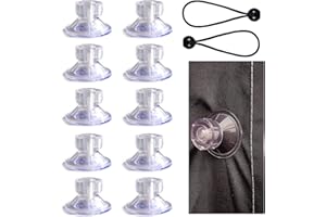 LUNNTE Dometic Limpet Fixiersystem, Fixing System no Drilling for Awnings, Wohnmobil ZubehöR, Kampa Saugnapf, Dometic Limpet, Camping Accessories Pack of 10 with 2 Rubber Ropes (10)