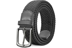 LAKIDAY Ceinture En Tissu, Ceinture Extensible, Ceinture Tressée, Ceinture Tressée Élastique Pour Homme Et Femme, Large Longueur 3,5 Cm 100 Cm Bis 130 Cm