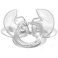 Doc's Pro Plugs DFFL6 Large Vented Pro Ear Plugs with Leash, Clear