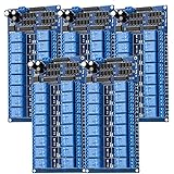 AZDelivery 5 x 16 Channel 12V Relay Module with Optocoupler Low Level Trigger for Arduino including eBook