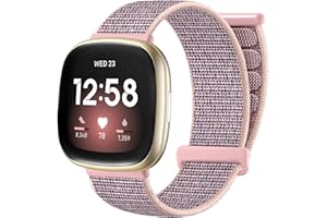 Ouwegaga Cinturino Compatibile con Fitbit Versa 3/Sense Cinturino, Cinturino di Ricambio Intrecciato Nylon Regolabile Morbido Compatibile con Fitbit Versa 3/Sense per Donne Uomini