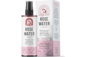 BETTY ROSE'S BOTANICALS Pure Rose Water Spray for Face Toner, 100% Natural Rosewater Toner, Natural Mist Facial Toner, Rose Water for Hair, Scalp, Skin, Hydrating Toner for Skin, Face Toners, Rose Water for Face, 200ml