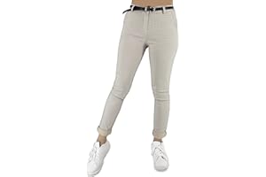 JOPHY & CO. Pantalone Elasticizzato Donna Chino con Cintura (cod. 3008)