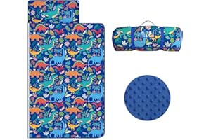 DECALSWEET Nap Mat for Kids Girls,Children Sleeping Bag for Bedroom Nursery Travel,Gift for Birthday Christmas(Pillow,Mat,Blanket All in One)