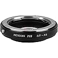 Fotodiox Lens Mount Adapter - Contax/Yashica (also known as C/Y CY) Lens to Nikon Adapter, for Nikon D1, D1H, D1X, D2H, D2X, D2Hs, D2Xs, D3, D3X, D3s, D4, D100, D200, D300, D300S, D700, D800, D800E, D40, D50, D60, D70, D70S, D80, D40X, D90, D3000, D3100, D3200, D5000, D5100, D7000, Fuji S1, S2, S3, S5