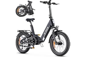 ENGWE Bici Elettrica con APP&IOT, Bicicletta Elettrica 48V 15Ah con Batteria fino a 160km, Sensore di coppia e Freno Idraulico, Pneumatici 20 * 3.0, 2 ore di carica