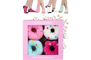 soxo Skarpetki Prezent Dla Kobiet Śmieszne Donuty w Pudełku 35-40 1-4 Pary