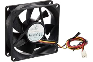 ‎SILVERSTONE TECHNOLOGY SilverStone SST-FN81 - FN Serie geräuscharmer 80 mm-Hochleistungs-Gehäuselüfter, schwarz