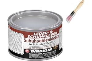 Schuhsohlen- und Lederkleber BINDULIN inkl. 1x Pinsel von E-Com24 zum Aufragen (200 g)