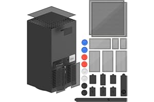 FYOUNG Copertura antipolvere per Xbox Series X con tappi antipolvere in gomma, filtro antipolvere e tappi antipolvere in silicone e tappi per impugnatura per accessori Xbox Series X