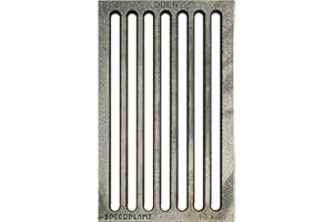 SPEEDPLANT Hochwertiger Ascherost 18 x 30 cm Ofenrost Kaminrost Liegerost Tafelrost Feuerrost - Premiumqualität, Stärke 13 mm