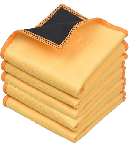BRANDSON Lot De 2 Chiffons Microfibre XXL 30x40cm - Nettoyage Lunettes, Écrans, Téléphone Gris