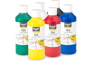 FÄRG FÖR CREALL TEX TYG - 6 flaskor