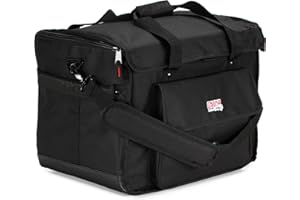 Gator Cases Studio Monitor Tote Bag Holds (2) Powered Monitors Up to 5" Driver Range; Fits JBL, Mackie, KRK, & More (G-STUDIOMON1)