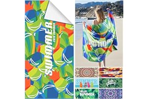 Euakee Toalla de Playa de Microfibra, XXL Toalla de Baño, 180 x 90 cm Ultraligera y de Secado rápido Toalla de Viaje, Toalla de Viaje Portátil para Fitness, Yoga, Sauna (EE04)