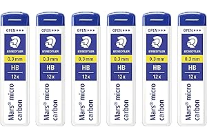 STAEDTLER Mars Micro Carbon 250 0.3mm HB - Pencil Lead Refills (6)