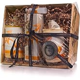 La Chinata Cosmetic Basket Honey Gift Set Olive Oil and Honey | Body wash 100 ml, Body moisturizer 360 ml, Hand and nail crea