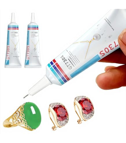 CREARTEC Schmucksteinkleber – 40 Ml, Wasserfester Transparent Kleber Für Stoff, Holz, Glas & Leder