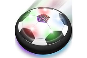 SIMPIM Air Power Fußbal,Spielzeug für Jungen,LED Fußball Kinderspielzeug Air Power Fussball Indoor Leuchtender Schwebender Ball mit,Football Geschenke für Kinder Jungen Mädchen 3 4 5 6 7 8-12 Jahre