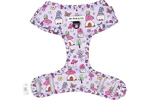 My Pug - Arnés Ajustable para Perro | Arnés Acolchado Perros | Agarre Pecho | Arnés Perro Mediano | Arnés Perro Pequeño | Arnés Perro Grande | Arnés Cachorro (Hadas, XS)