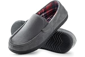 RockDove Chausson Mocassin Doublé en Flanelle pour Hommes