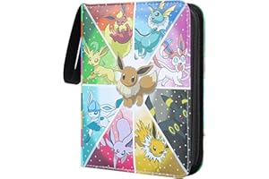 YIEDLSKSY Trading Card Albums 9 Pocket,Fits 900 Cards Trading Card Binder Waterproof, Premium Cards Holder Album with Removable Sleeves, Trading Card Albums for Boys Girls (900 Pockets)