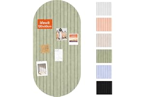 Lifewit 4-pack kapselformade anslagstavlor, alternativ till korkväggen för väggar, 120 x 60 cm stora filtplattor med 40 stift