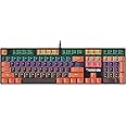 GAMDIAS Hermes M5A Mechanical Gaming Keyboard, Multi-Colored LED Effect and N-Key Rollover (Hermes M5A), Black