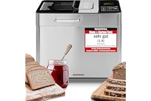 ‎GASTROBACK GASTROBACK Brotbackautomat Advance - Vollautomatische Brotbackmaschine + 18 Programmen inkl. Joghurtmaschine, Timer-Funktion, Zutatenfach, Sichtfenster, Brotautomat / Backmaschine in Edelstahl Optik