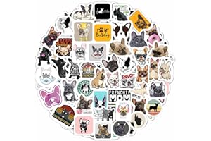 PADABAYKA Autocollants Bouledogue français - Décorations et cadeaux sur le thème des bouledogues, vinyle imperméable - French Bulldog Stickers