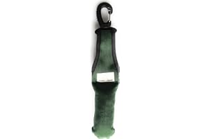 Dogs and More - Bringsel mit leichtem Wirbelkarabiner in Grün (Verweiser-Dummy)