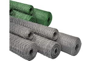 casa pura Maschendrahtzaun für Garten, Balkon und Kleintiere | Drahtzaun aus Sechseckdrahtgeflecht mit Maschenweite 13 mm | verzinkt | viele Größen | 75cm x 10m