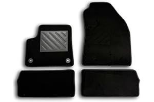 MTC AUTOMOTIVE Tapis de sol sur mesure pour Citroën E-C3 IV 2024 - Moteur électrique, antidérapant, avec talonnette en caoutchouc renforcé, boutons de fixation