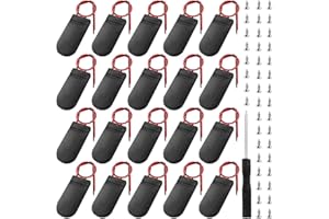 KUOQIY 20 Sztuk 2 x 3V Uchwyt na Baterię Pastylkową, Uchwyt na Baterię CR2032, Uchwyt na Baterię Pastylkową CR2032 Obudowa z Gniazdem, ze Śrubokrętem i Śrubami, Czarny