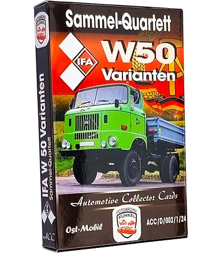 Quartettkartenspiel „Traktoren In Der DDR“ – Automotive Collector Cards | 32+4 Karten, Trumpfspiel & Ostalgie
