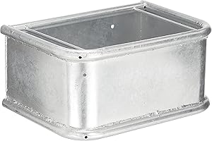 KERBL EXCELLENT Suministros Para El Caballo Alimento De Acero Galvanizado A Caballo 45 x 34 x 24 cm Rh