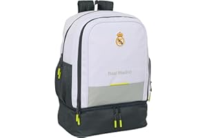 Safta REAL MADRID EQUIPACIÓN 25/26 - Mochila de Entrenamiento, para Uso Diario, Ideal para Niños de Diferentes Edades, Cómoda y Versátil, Calidad y Resistencia, 35x24x50 cm