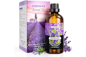 ‎COPOWER COPOWER Lavendelöl 100ml, 100% Reine Natürliche Ätherische Öle für Diffuser, Unverdünnte Therapeutischer Qualität Lavendel Duftöl, Aromatherapieöl Schlaf Fördern für Luftbefeuchter, Massage, Kerzen