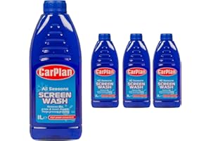 CarPlan SWA001 All Season Concentrated Car Screenwash 1L Litre x4
