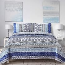 WONGS BEDDING Boho-Bettwäsche-Set, Volle Größe Grau – 3-teilig Mit Steppdecke & Kissenbezügen, Mikrofaser Für Alle Jahreszeiten