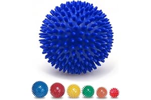 PHYSIOWORX Spiky Massage Ball - 10cm - Plantar Fasciitis Treatment Option - AKA Sensory Balls for Young Children - Trigger Point Massage Spikeball