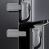 2 Pezzi Fridge Lock, Fridge Lock for Children and Babies, Safety Door Lock, Refrigerated Locks to Keep the Door Closed, Tool-