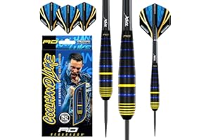 RED DRAGON Luke Humphries World Champion Brass Darts Set with flights and Shafts (Stems)