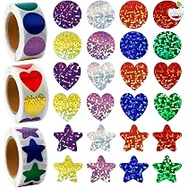 Maildor Sticker-Set – 20 Bögen, 1.065 Sticker, Holographisch, 10,5x16 Cm, Für Kita & Schule