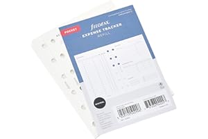 Filofax Wkład Pocket Expense Tracker, biały