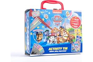 Bookoli - PAW Patrol Tin Activity Case - PAW Patrol Toys - Craft Kits for Kids - Gifts for Boys - Arts and Crafts