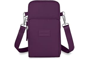 Aucuu Mała damska torba na telefon komórkowy, damska torba na telefon komórkowy z regulowanym paskiem, tkanina Oxford Crossbody Torba do biegania na telefon 7" (z gniazdem słuchawkowym)