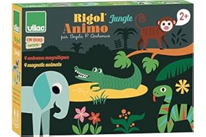 Vilac XVC-7605 Rigol'animo Jungle Animales Magnetische Tiere Dschungel Ingela P. Arrhenius, bunt