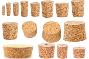 lilawelt24 Fasskorken 16 Größen zur Auswahl KORKEN aus NATURKORK Flaschenkorken STOPFEN Spitzkorken (35/30 mm)